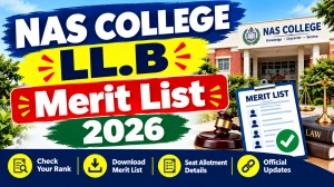 NAS College Meerut LL.B Open Merit List 2026 Out - Check List Online @ nascollege.org