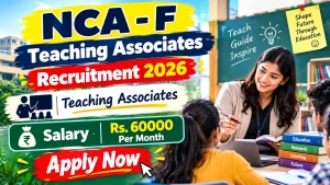 NCA - F Teaching Associates Recruitment 2026 - Apply Offline