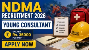 NDMA Young Consultant Recruitment 2026 - Apply Online