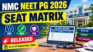 NEET PG 2026 Seat Matrix Out - Direct Link to Check MD, MS List Online @ nmc.org.in