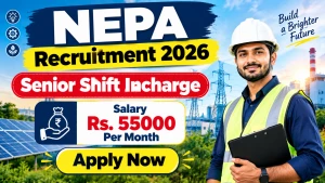 NEPA Senior Shift Incharge Recruitment 2026 - Apply Online NEPA Senior Shift Incharge Recruitment 2026 - Apply Online