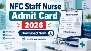 NFC Staff Nurse Admit Card 2026 Out - Download Hall Ticket at nfc.gov.in