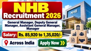NHB Recruitment 2026 - Apply Online for General Manager, Manager and More Posts NHB Recruitment 2026 - Apply Online for General Manager, Manager and More Posts