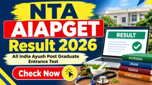 NTA AIAPGET Result 2026 Out - Direct Link to Check PG Admission Test Result Online @ nta.ac.in NTA AIAPGET Result 2026 Out - Direct Link to Check PG Admission Test Result Online @ nta.ac.in