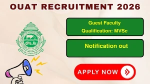 OUAT Guest Faculty Recruitment 2026 - Walkin OUAT Guest Faculty Recruitment 2026 - Walkin