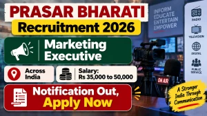 Prasar Bharati Marketing Executive Recruitment 2026 Notification Out - Apply Online for 20 Posts Prasar Bharati Marketing Executive Recruitment 2026 Notification Out - Apply Online for 20 Posts