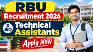 RBU Technical Assistants Recruitment 2026 - Apply Online RBU Technical Assistants Recruitment 2026 - Apply Online