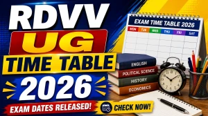 RDVV Time Table 2026 Out - Direct Link to Check UG Exam Dates Online @ rdunijbpin.org