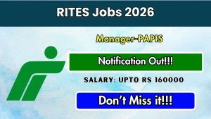 RITES Manager Recruitment 2026 - Apply Online