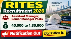 RITES Recruitment 2026 - Apply Online for Assistant Manager, Senior Manager Posts RITES Recruitment 2026 - Apply Online for Assistant Manager, Senior Manager Posts