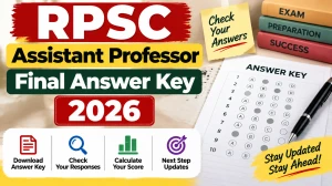 RPSC Assistant Professor Final Answer Key 2026 Out - Download Obstetrics & Gynaecology PDF RPSC Assistant Professor Final Answer Key 2026 Out - Download Obstetrics & Gynaecology PDF