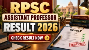 RPSC Assistant Professor Result 2026 Out - Check History & Geography List at rpsc.rajasthan.gov.in RPSC Assistant Professor Result 2026 Out - Check History & Geography List at rpsc.rajasthan.gov.in