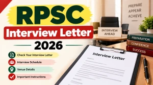 RPSC Interview Letter 2026 - Check Librarian & Biochemist Call Letter at rpsc.rajasthan.gov.in RPSC Interview Letter 2026 - Check Librarian & Biochemist Call Letter at rpsc.rajasthan.gov.in