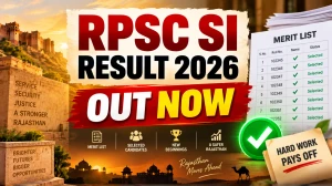 RPSC SI Result 2026 Out - Check Interview Shortlist and Cutoff Marks at rpsc.rajasthan.gov.in