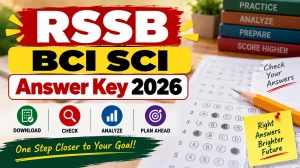 RSSB BCI SCI Answer Key 2026 Out - Download Provisional Key, Response Sheet & Raise Objection RSSB BCI SCI Answer Key 2026 Out - Download Provisional Key, Response Sheet & Raise Objection