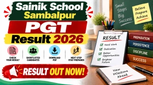 Sainik School Sambalpur PGT Result 2026 - Check Interview Scheduled Dates & Time at sainikschoolsambalpur.edu.in