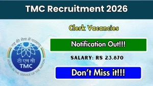 TMC Clerk Recruitment 2026 - Walkin TMC Clerk Recruitment 2026 - Walkin