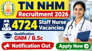 TN NHM Staff Nurse Recruitment 2026 Notification Out - Apply Offline for 4724 Posts