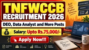 TNFWCCB Recruitment 2026 - Apply Online for 12 DEO, Data Analyst and More Posts TNFWCCB Recruitment 2026 - Apply Online for 12 DEO, Data Analyst and More Posts