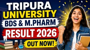 Tripura University Result 2026 Out - Check M.Pharm & BDS Results Online @ tripurauniv.ac.in Tripura University Result 2026 Out - Check M.Pharm & BDS Results Online @ tripurauniv.ac.in