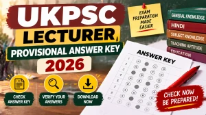 UKPSC Lecturer Provisional Answer Key 2026 Out - Download Paper 1 and Paper 2 PDF UKPSC Lecturer Provisional Answer Key 2026 Out - Download Paper 1 and Paper 2 PDF