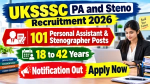 UKSSSC PA and Steno Recruitment 2026 - Apply Online for 101 Personal Assistant & Stenographer Posts UKSSSC PA and Steno Recruitment 2026 - Apply Online for 101 Personal Assistant & Stenographer Posts