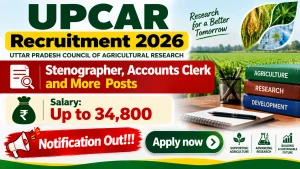 UPCAR Recruitment 2026 - Apply Online for Stenographer, Accounts Clerk and More Posts