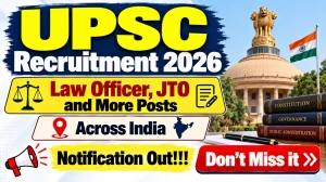 UPSC Recruitment 2026 Notification Out - Apply Online for 13 Law Officer, JTO and More Posts UPSC Recruitment 2026 Notification Out - Apply Online for 13 Law Officer, JTO and More Posts