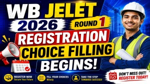 WB JELET 2026 Round 1 Registration Begins - Check Choice Filling Details Online at wbjeeb.nic.in WB JELET 2026 Round 1 Registration Begins - Check Choice Filling Details Online at wbjeeb.nic.in