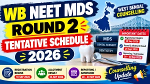 WB NEET MDS 2026 Round 2 Schedule Out - Direct Link to Check Registration at wbmcc.nic.in