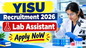 YISU Lab Assistant Recruitment 2026 - Apply Online