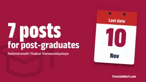 Rabindranath Thakur Vishwavidyalaya Assistant Professor Recruitment 2026 – Apply Offline for 7 Posts Rabindranath Thakur Vishwavidyalaya Assistant Professor Recruitment 2026 – Apply Offline for 7 Posts