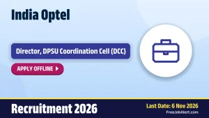India Optel Director Recruitment 2026 – Apply Offline