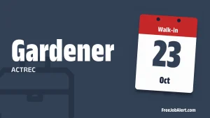 ACTREC Gardener Recruitment 2026 – Walk-in