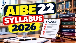 AIBE 22 Syllabus 2026 Released - Subject-Wise 100 Questions, Exam Pattern and PDF AIBE 22 Syllabus 2026 Released - Subject-Wise 100 Questions, Exam Pattern and PDF