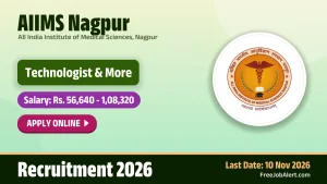 AIIMS Nagpur Recruitment 2026 – Apply Online for 6 Technologist, Technical Officer and More Posts AIIMS Nagpur Recruitment 2026 – Apply Online for 6 Technologist, Technical Officer and More Posts