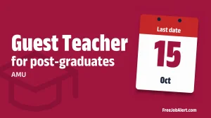AMU Guest Teacher (Computer Science) Recruitment 2026 – Apply Online AMU Guest Teacher (Computer Science) Recruitment 2026 – Apply Online