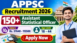 APPSC Assistant Statistical Officer Recruitment 2026 - Apply Online for 196 ASO Posts APPSC Assistant Statistical Officer Recruitment 2026 - Apply Online for 196 ASO Posts