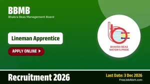 BBMB Lineman Apprentice Recruitment 2026 – Apply Online for 7 Posts