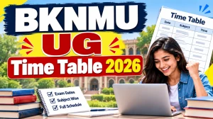 BKNMU UG Time Table 2026 Out - Download Exam Schedule Online @ bknmu.edu.in BKNMU UG Time Table 2026 Out - Download Exam Schedule Online @ bknmu.edu.in