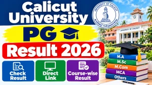 Calicut University Revaluation Result 2026 Out - Check PG Result Online at results.uoc.ac.in Calicut University Revaluation Result 2026 Out - Check PG Result Online at results.uoc.ac.in