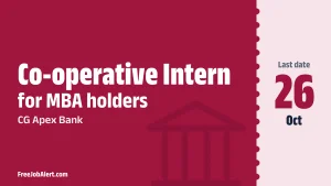CG Apex Bank Co-operative Intern Recruitment 2026 – Apply Offline