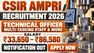 CSIR AMPRI Recruitment 2026 - Apply Online for 14 Technician, MTS and More Posts