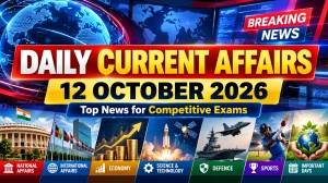 Daily Current Affairs – 12 October 2026 Daily Current Affairs – 12 October 2026