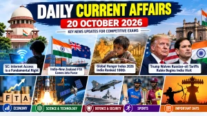 Daily Current Affairs – 20 October 2026