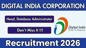 Digital India Corporation Recruitment 2026 – Apply Online for Head, Database Administrator Posts