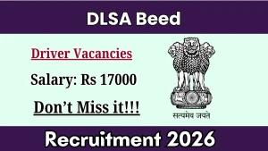 DLSA Beed Driver Recruitment 2026 - Apply Offline