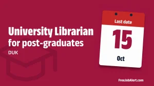 DUK University Librarian Recruitment 2026 – Apply Online DUK University Librarian Recruitment 2026 – Apply Online