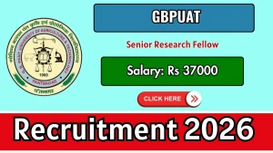 GBPUAT Senior Research Fellow Recruitment 2026 - Apply Offline GBPUAT Senior Research Fellow Recruitment 2026 - Apply Offline