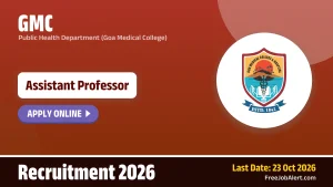 GMC Assistant Professor Recruitment 2026 – Apply Online GMC Assistant Professor Recruitment 2026 – Apply Online